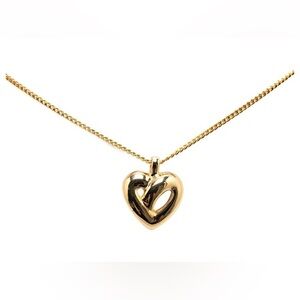 Dior Gold Heart Pendant Necklace